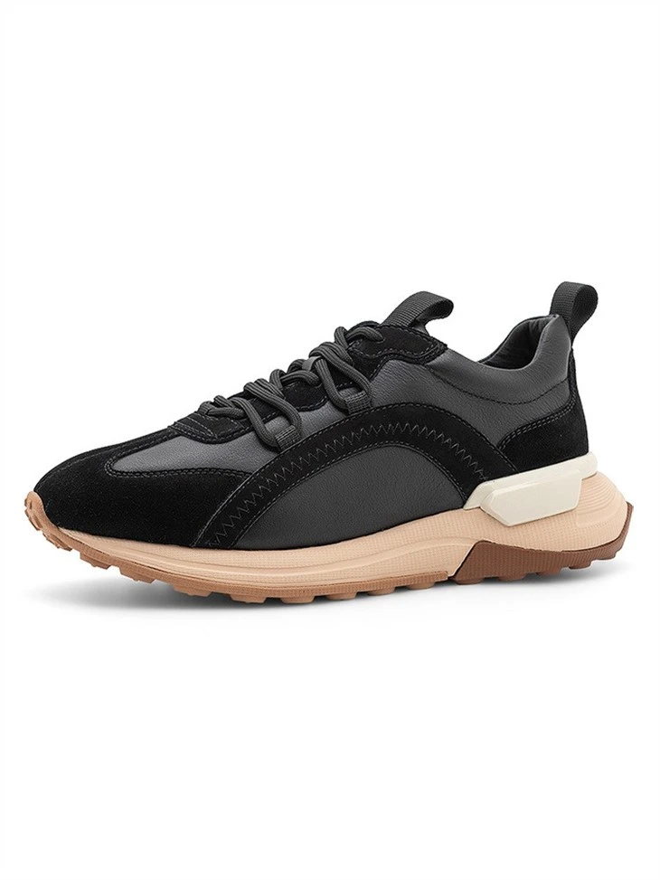 2022 Black Color Sport Shoes Flat Sneakers Unisex Men Casual Shoes Men PU Leather with Logo