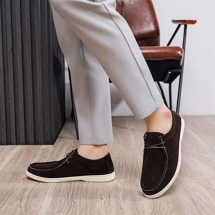 New Fashion Trend Luxury Designer High Quality Top Suede Casual Dress Shoes Flat Loafers For Men price