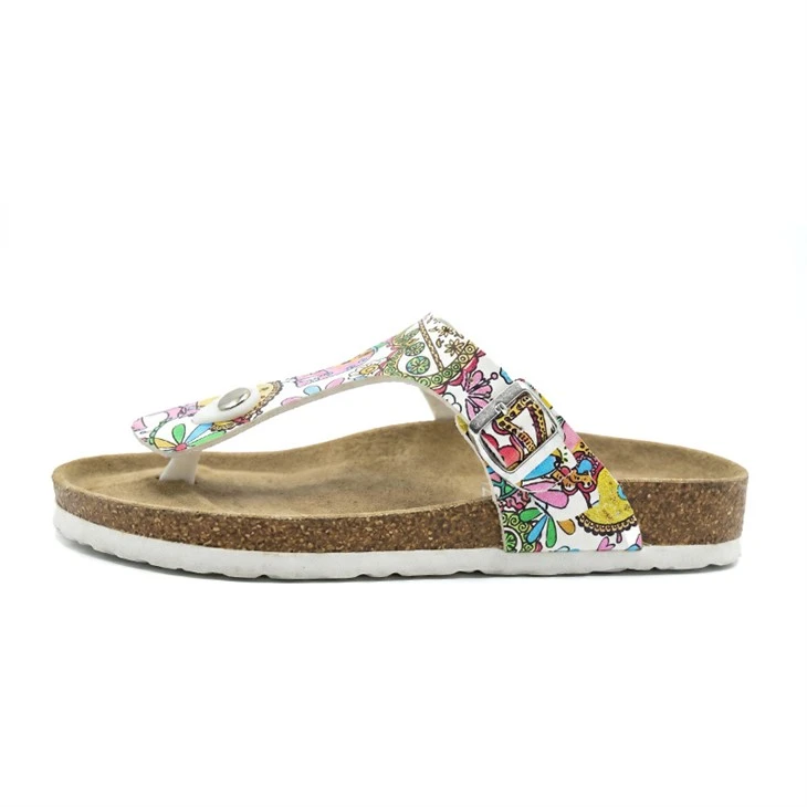 Korkfótbotn flip flops